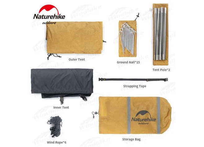 Намет Naturehike P-Series II (2-х місний) NH18Z022-P темно-синій Фото 2
